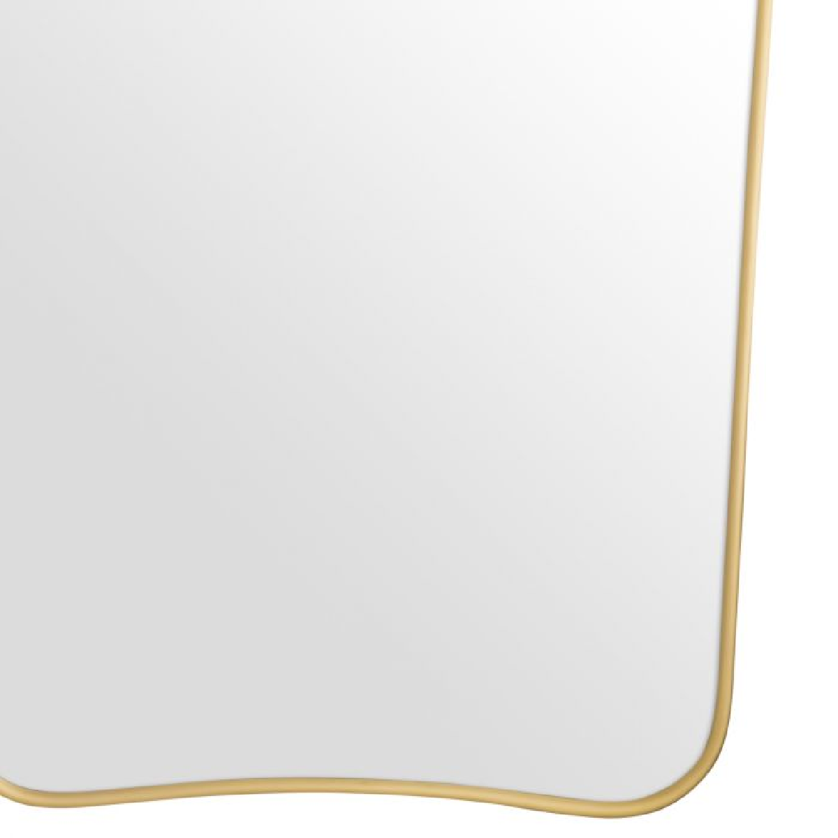 Miroir en laiton brossé L