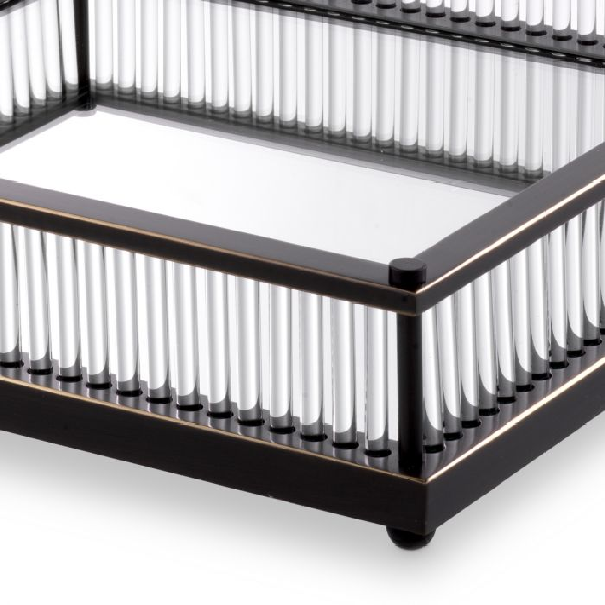 Plateau carré en bronze