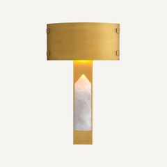 Gold Crystal Rock Wall Sconce Light Vintage Modern LED Bedroom Bathroom Lighting Fixture