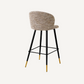 Chaise de bar en tissu beige
