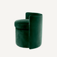 Tabouret en velours vert foncé