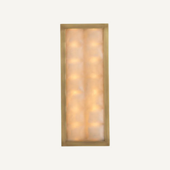 Gold Alabaster Wall Sconce Lighting Fixture Decorative Indoor Wall Light
