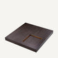 Table basse carrée en chêne mocha