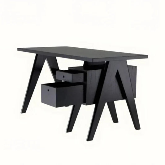 Bureau en bois noir